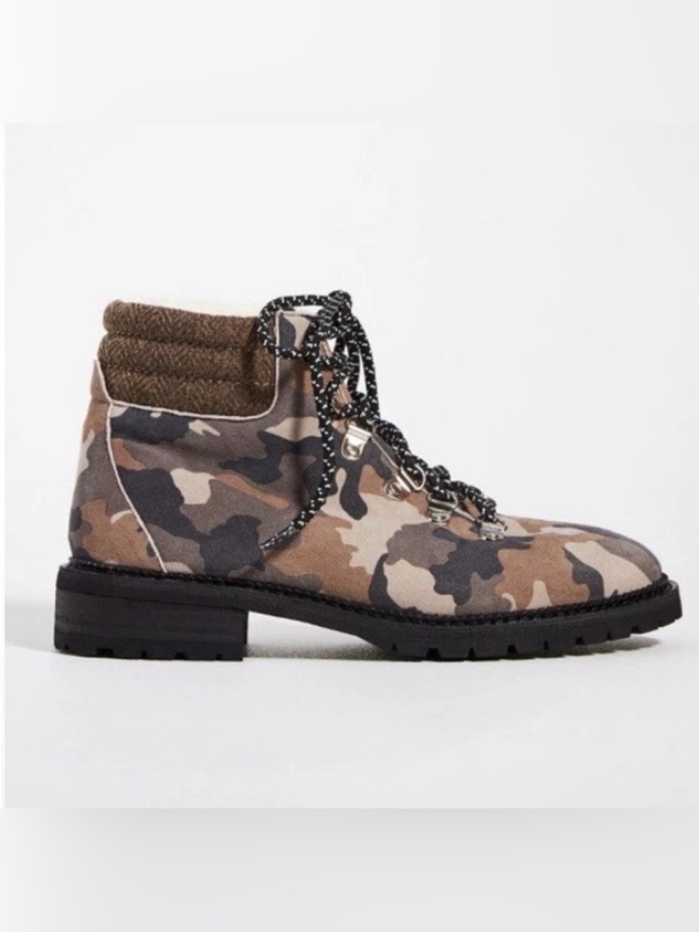 ANTHROPOLOGIE X Silent D Rexi Hiker Camouflage Boots EU38